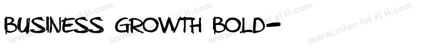 Business Growth Bold字体转换